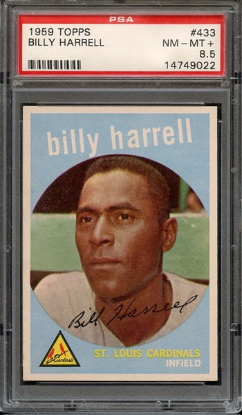 1959 TOPPS 433 BILLY HARRELL PSA NM-MT+ 8.5