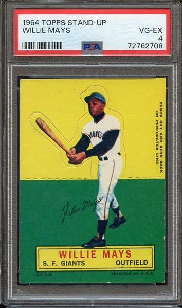 1964 TOPPS STAND-UP WILLIE MAYS PSA VG-EX 4