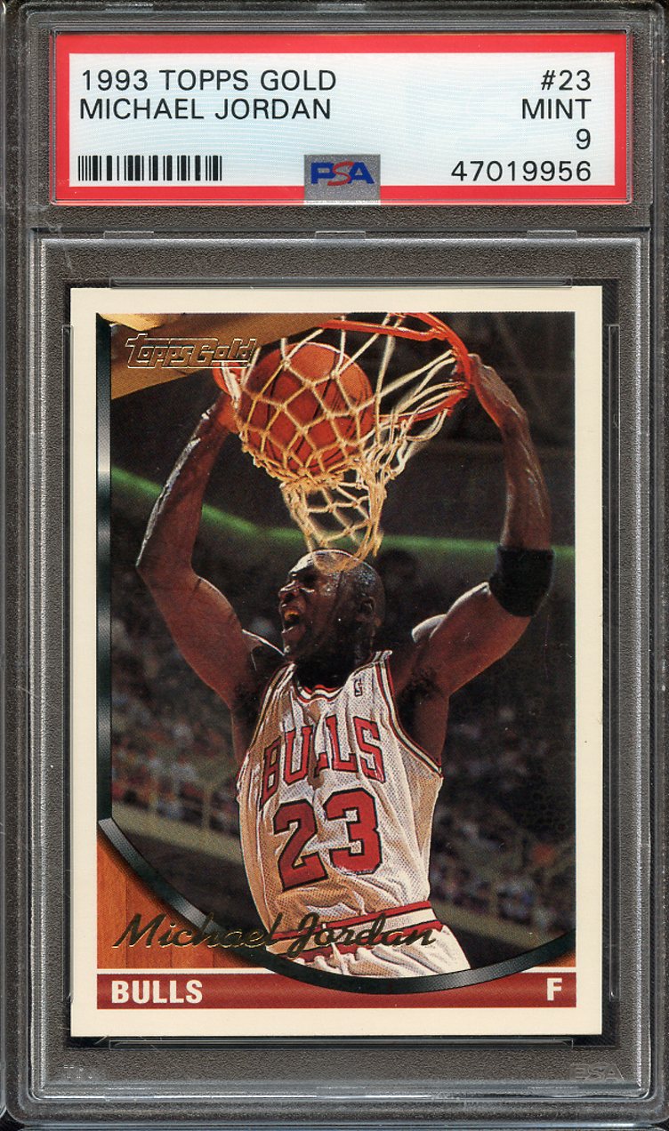 Lot Detail 1993 TOPPS GOLD 23 MICHAEL JORDAN PSA MINT 9