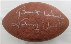 Johnny Unitas Signed Auto Autograph Wilson NFL Football JSA XX11773
