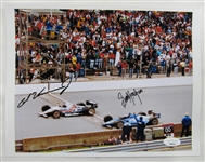 Al Unser Jr Scott Goodyear Signed Auto Autograph 8x10 Photo JSA AD34741