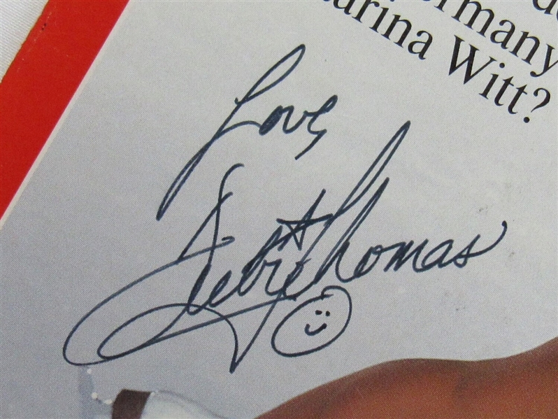 Debi Thomas Signed Auto Autograph Time Magazine Cut Cover 2/15/88 JSA AE26440