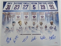 Islanders Legends Signed 16x20 Photo Billy Smith Bryan Trottier Denis Potvin +3 PSA/DNA I