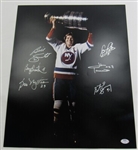 Islanders Legends Signed 16x20 Photo Billy Smith Bryan Trottier Denis Potvin +3 PSA/DNA II