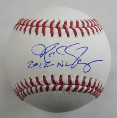 RA Dickey Signed Auto Autograph Rawlings Baseball w/ Cy Young Insc JSA Witness COA