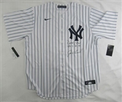 David Cone Joe Girardi Signed Auto Autograph Nike Yankees Jersey w/ Insc JSA Witness COA