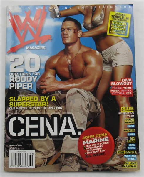 Batista Signed Auto Autograph WWF WWE Magazine Issue October 2006 JSA TT37981