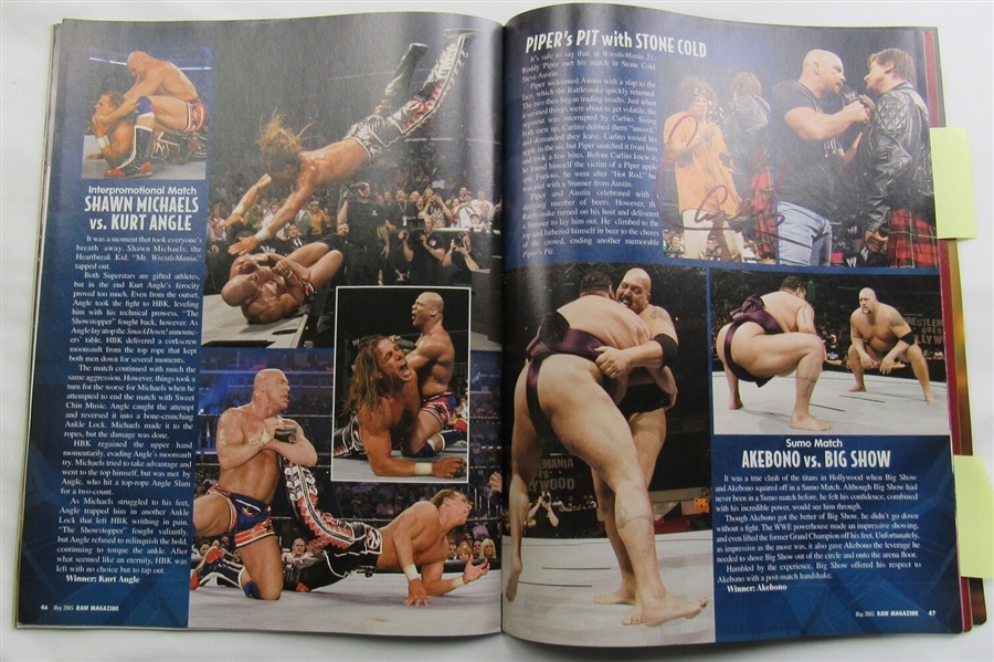 Batista Christy Hemme Carlito John Cena Chris Masters Signed WWE WWF Magazine May 2005 JSA TT80053