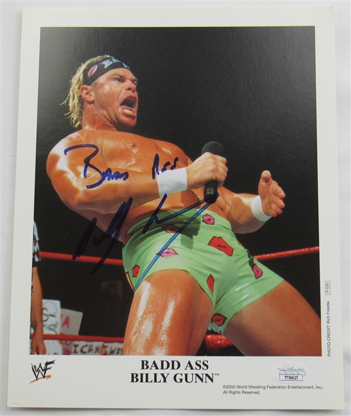 Badd Ass Billy Gunn Signed Auto Autograph WWE WWF 8x10 Photo JSA TT56627