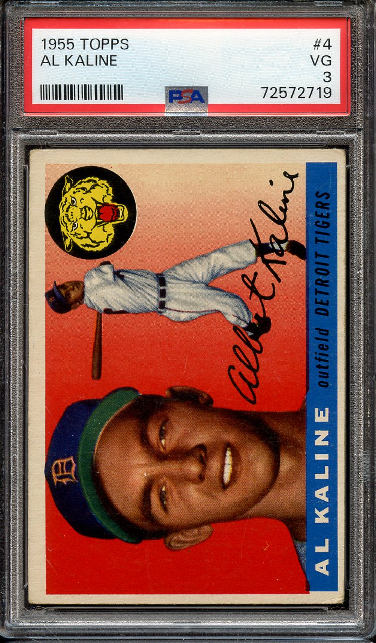 Lot Detail 1955 TOPPS 4 AL KALINE PSA VG 3