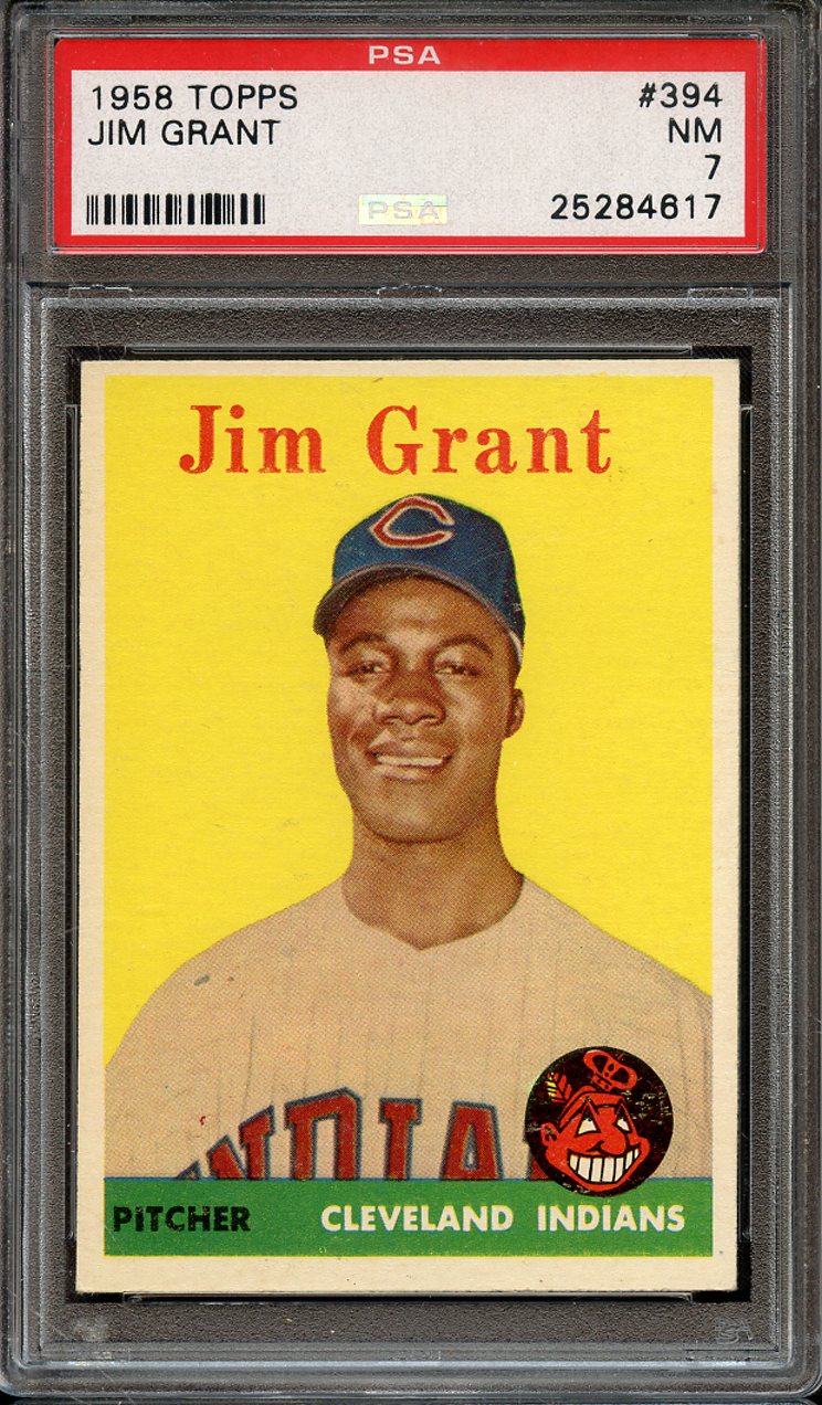 Lot Detail Topps Jim Grant Psa Nm