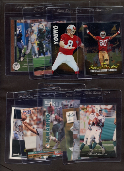 (9) 1990'S FOOTBALL LOT W/HALL OF FAMERS