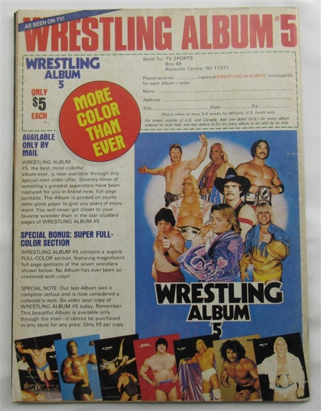 Tony Atlas Signed WWE WWF Magazine Spring 1984 JSA UU73695
