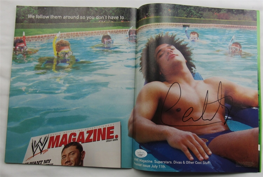 Carlito Signed WWE WWF Magazine July 2006 JSA UU73697