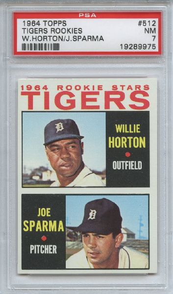1964 Topps 512 Willie Horton Rookie PSA NM 7