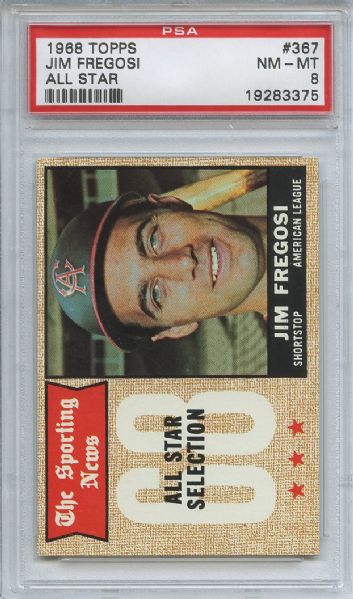 1968 Topps 367 Jim Fregosi All Star PSA NM-MT 8