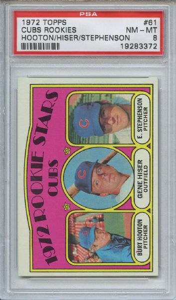 1972 Topps 61 Chicago Cubs Rookies PSA NM-MT 8