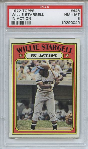 1972 Topps 448 Willie Stargell All Star PSA NM-MT 8