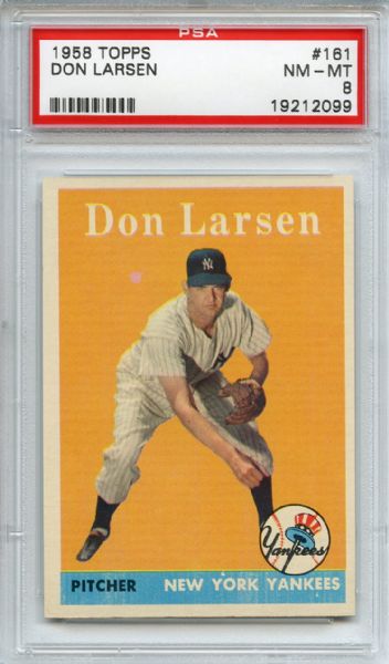 1958 Topps 161 Don Larsen PSA NM-MT 8