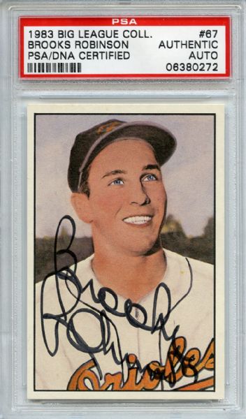 Brooks Robinson Signed 1983 Big League Collection PSA/DNA