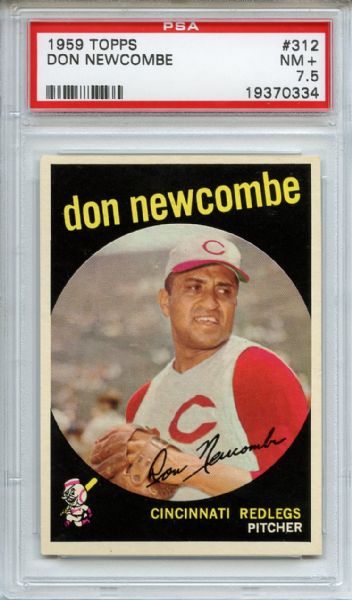 1959 Topps 312 Don Newcombe PSA NM+ 7.5