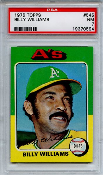 1975 Topps 545 Billy Williams PSA NM 7