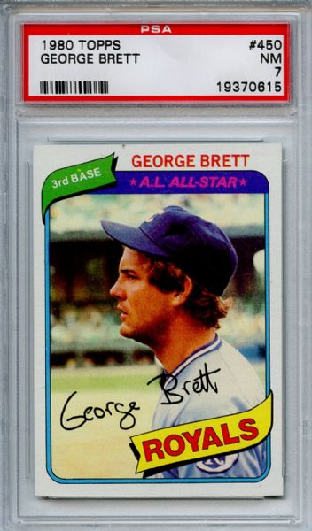 1980 Topps 450 George Brett PSA NM 7