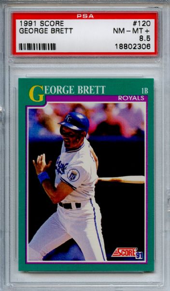 1991 Score 120 George Brett PSA NM-MT+ 8.5