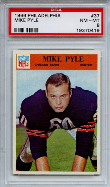 1966 Philadelphia 37 Mike Pyle PSA NM-MT 8