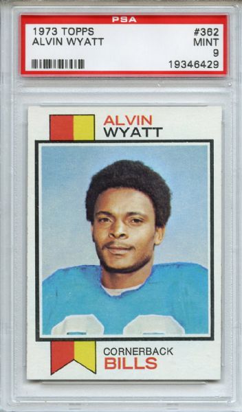 1973 Topps 362 Alvin Wyatt PSA MINT 9