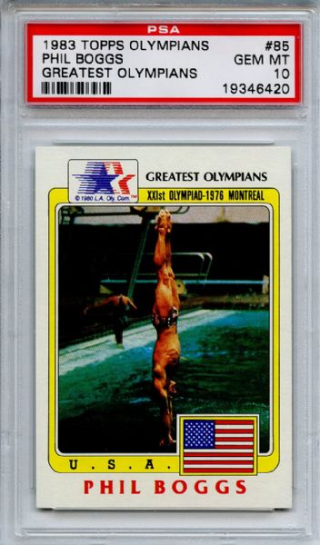 1983 Topps Olympians 85 Phil Boggs PSA GEM MT 10