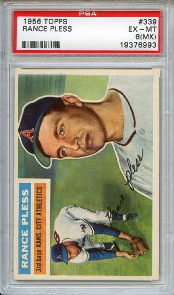 (5) 1956 Topps Baseball Card Lot All PSA Graded