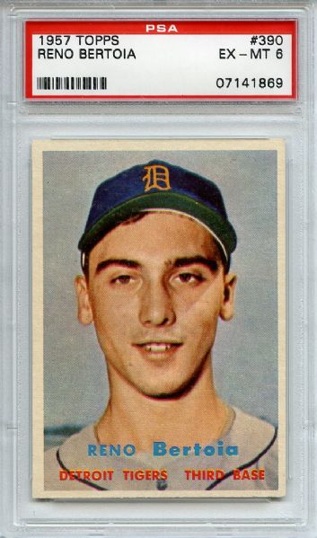 (6) 1957 Topps Baseball Card Lot All PSA Graded