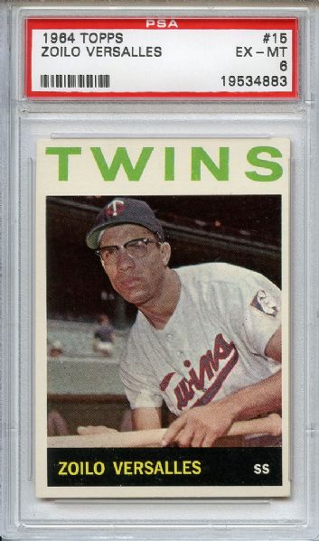 (7) 1964 Topps Baseball Card Lot All PSA Graded