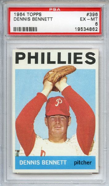 (7) 1964 Topps Baseball Card Lot All PSA Graded