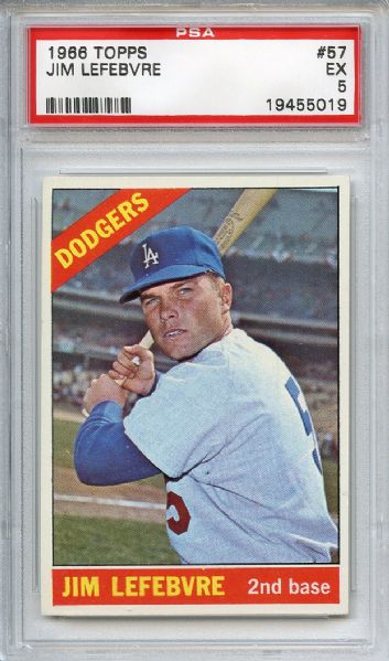 (24) 1966 Topps Baseball Card Lot All PSA Graded