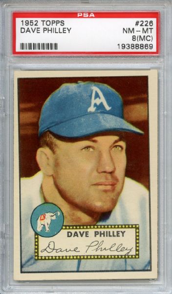 1952 Topps 226 Dave Philley PSA NM-MT 8 (MC)
