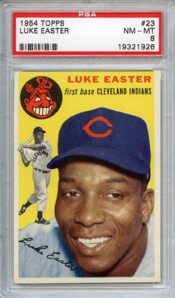 1954 Topps 23 Luke Easter PSA NM-MT 8