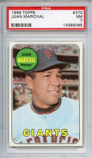 1969 Topps 370 Juan Marichal PSA NM 7
