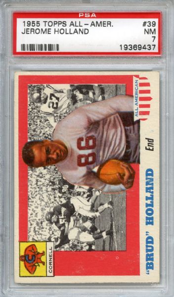 1955 Topps All American 39 Jerome Holland PSA NM 7