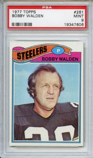 1977 Topps 261 Bobby Walden PSA MINT 9