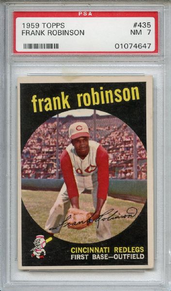 1959 Topps 435 Frank Robinson PSA NM 7