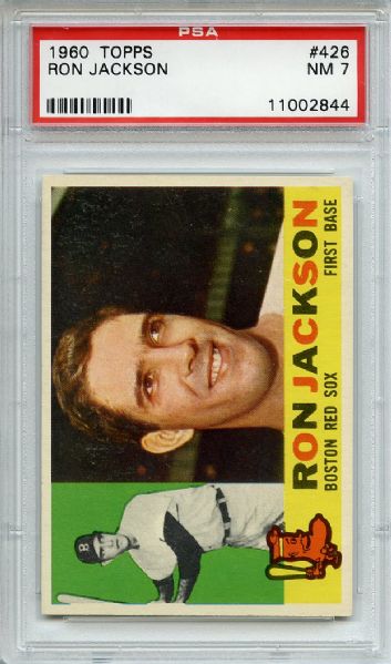 1960 Topps 426 Ron Jackson PSA NM 7