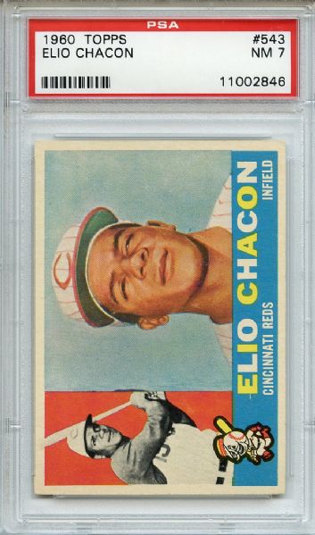 1960 Topps 543 Elio Chacon PSA NM 7