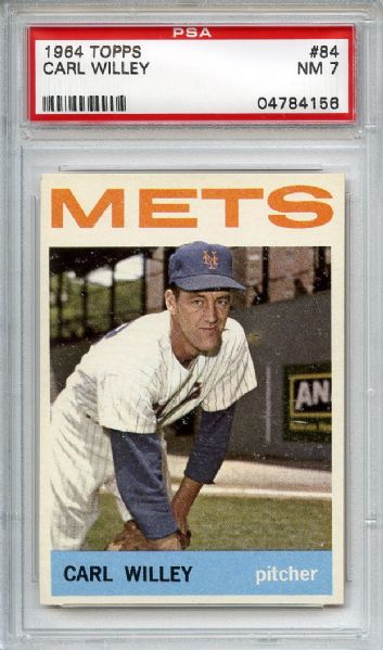 1964 Topps 84 Carl Willey PSA NM 7