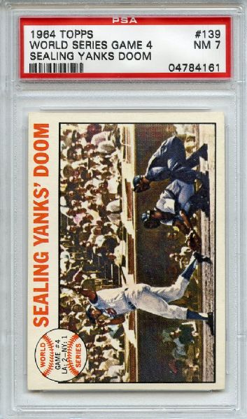 1964 Topps 139 World Series Game 4 PSA NM 7