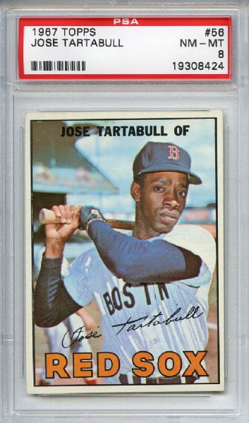 1967 Topps 56 Jose Tartabull PSA NM-MT 8