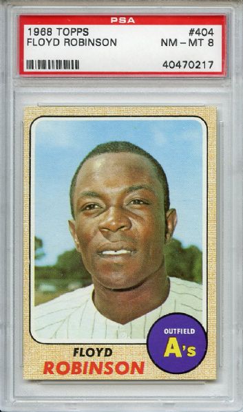 1968 Topps 404 Floyd Robinson PSA NM-MT 8