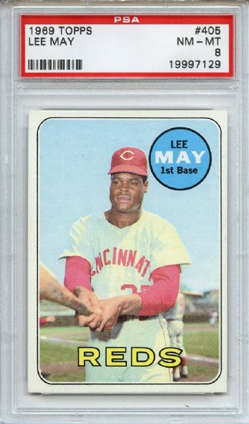 1969 Topps 405 Lee May PSA NM-MT 8
