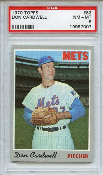 1970 Topps 83 Don Cardwell PSA NM-MT 8
